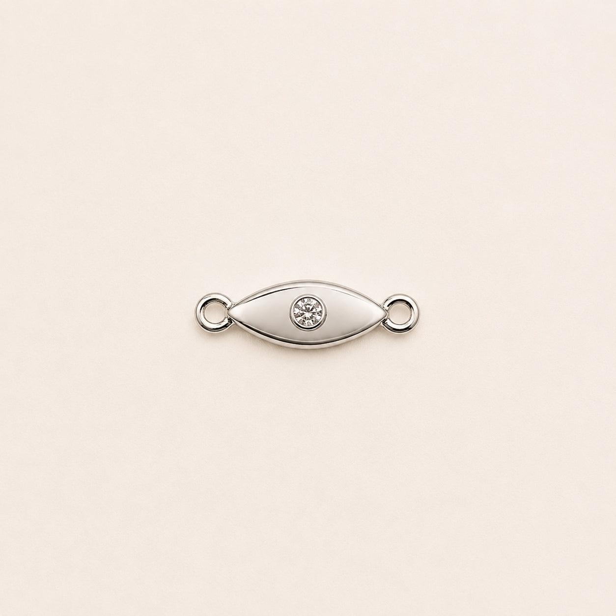 Sterling silver evil eye charm for permanent jewellery