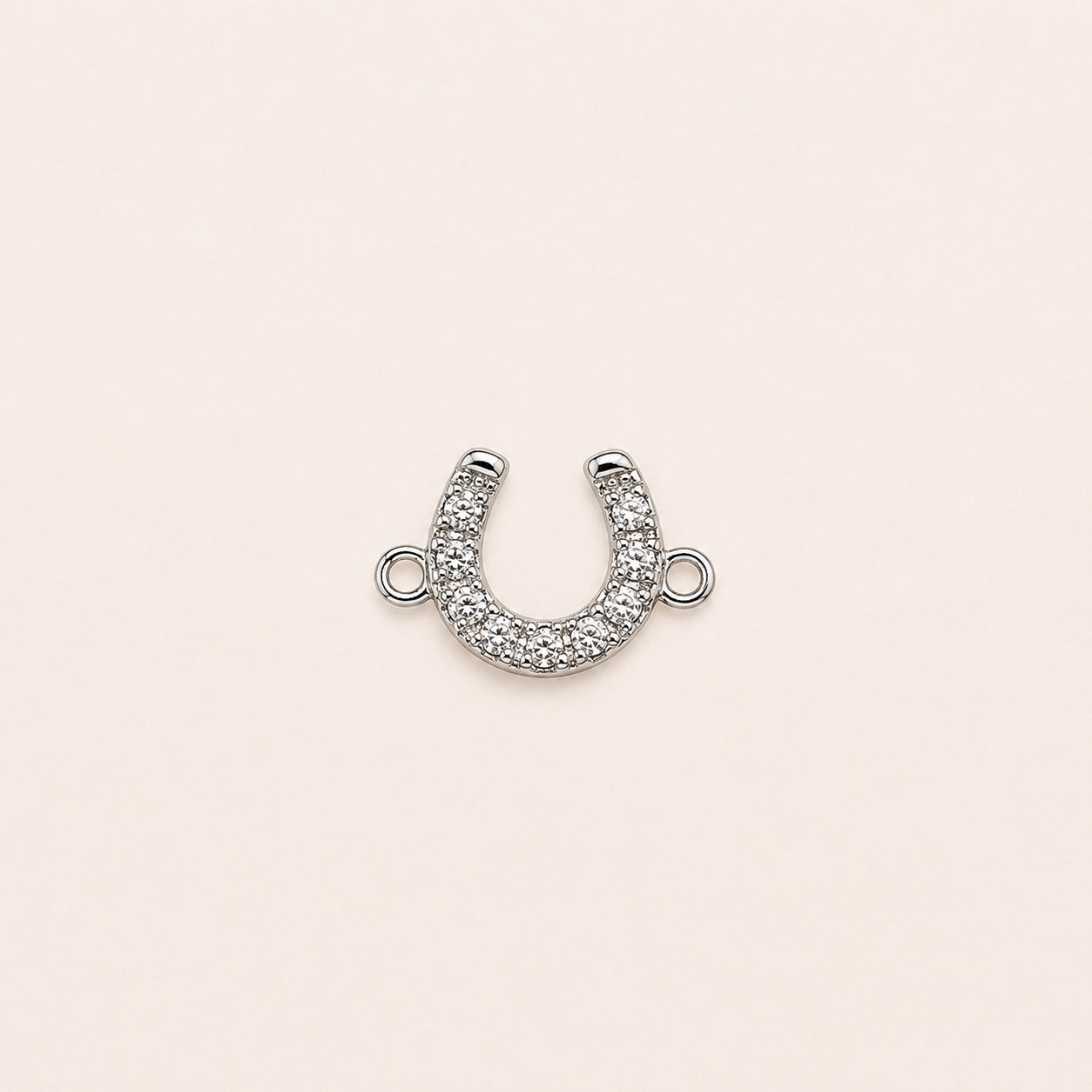 Sterling silver horseshoe charm for permanent jewellery