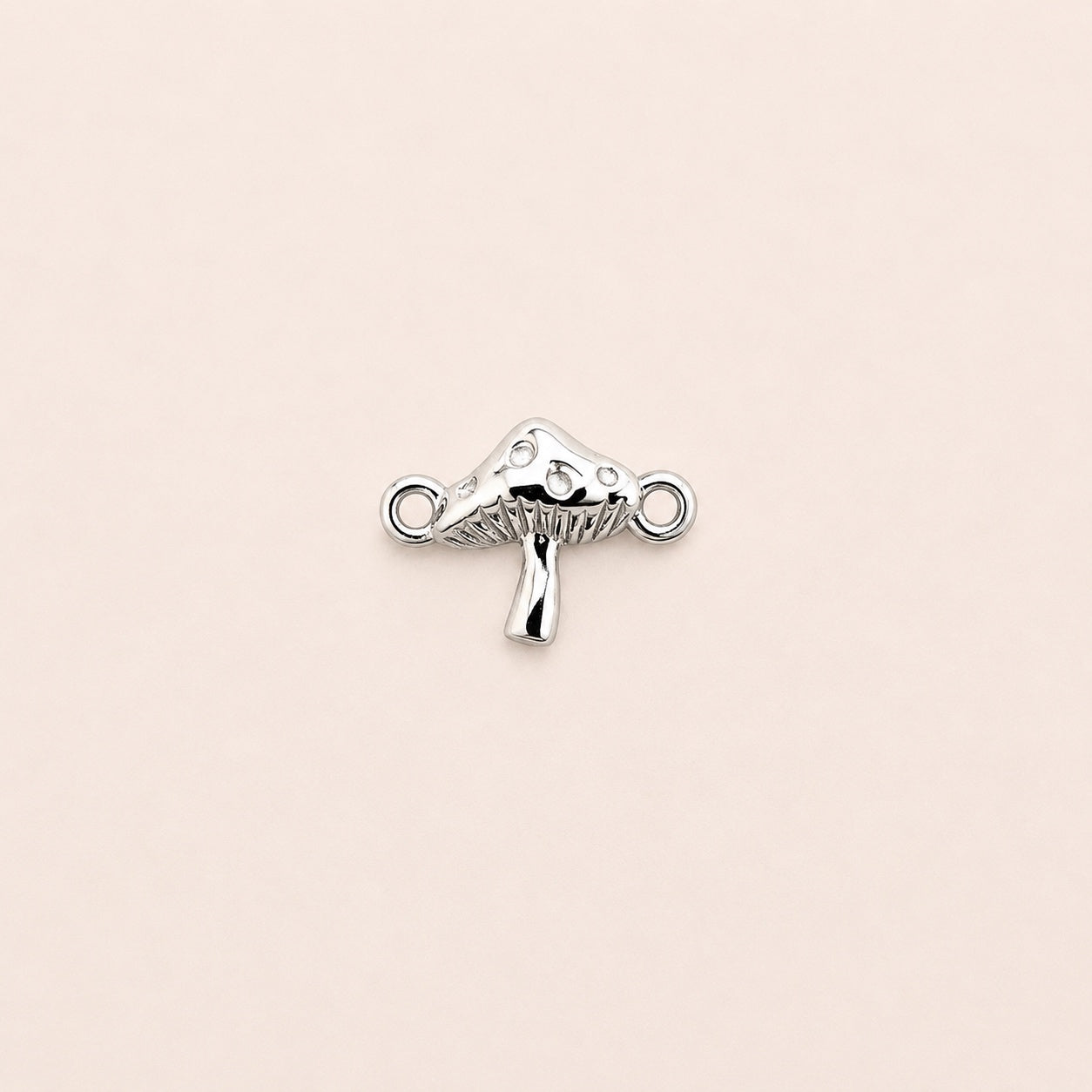sterling silver mushroom permanent jewellery charm