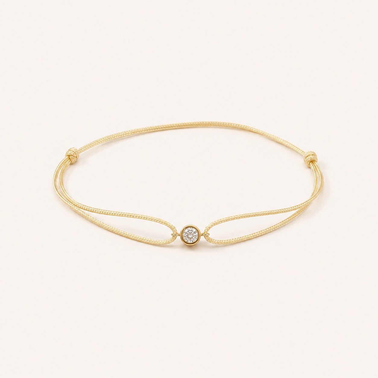 Threads Crystal Cord Bracelet