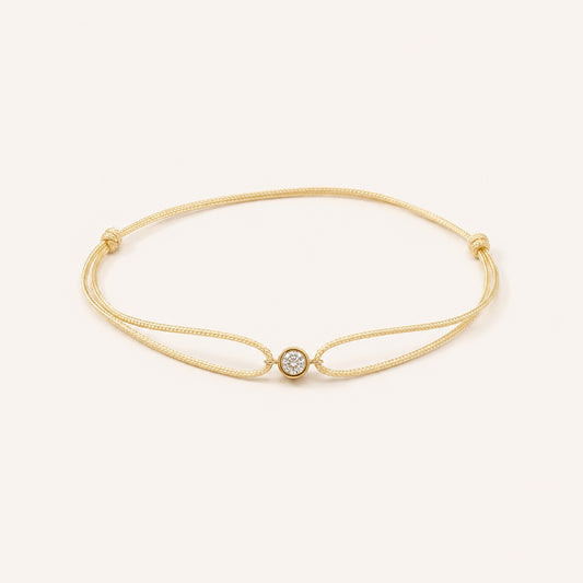 Threads Crystal Cord Bracelet