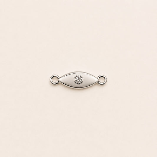 Sterling silver evil eye charm for permanent jewellery