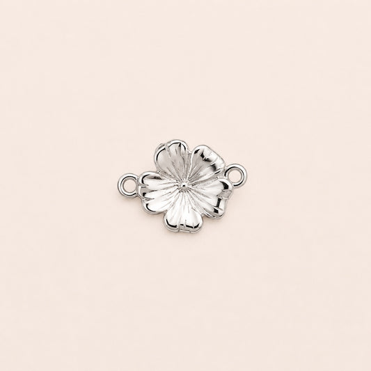 Sterling silver flower charm for permanent jewellery