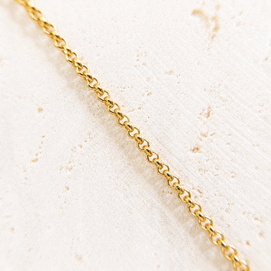 Gold Rolo chain for welded braclets and anklets