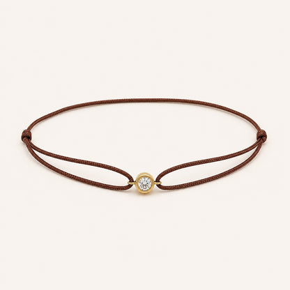 Weld Crystal Cord Friendship Bracelet