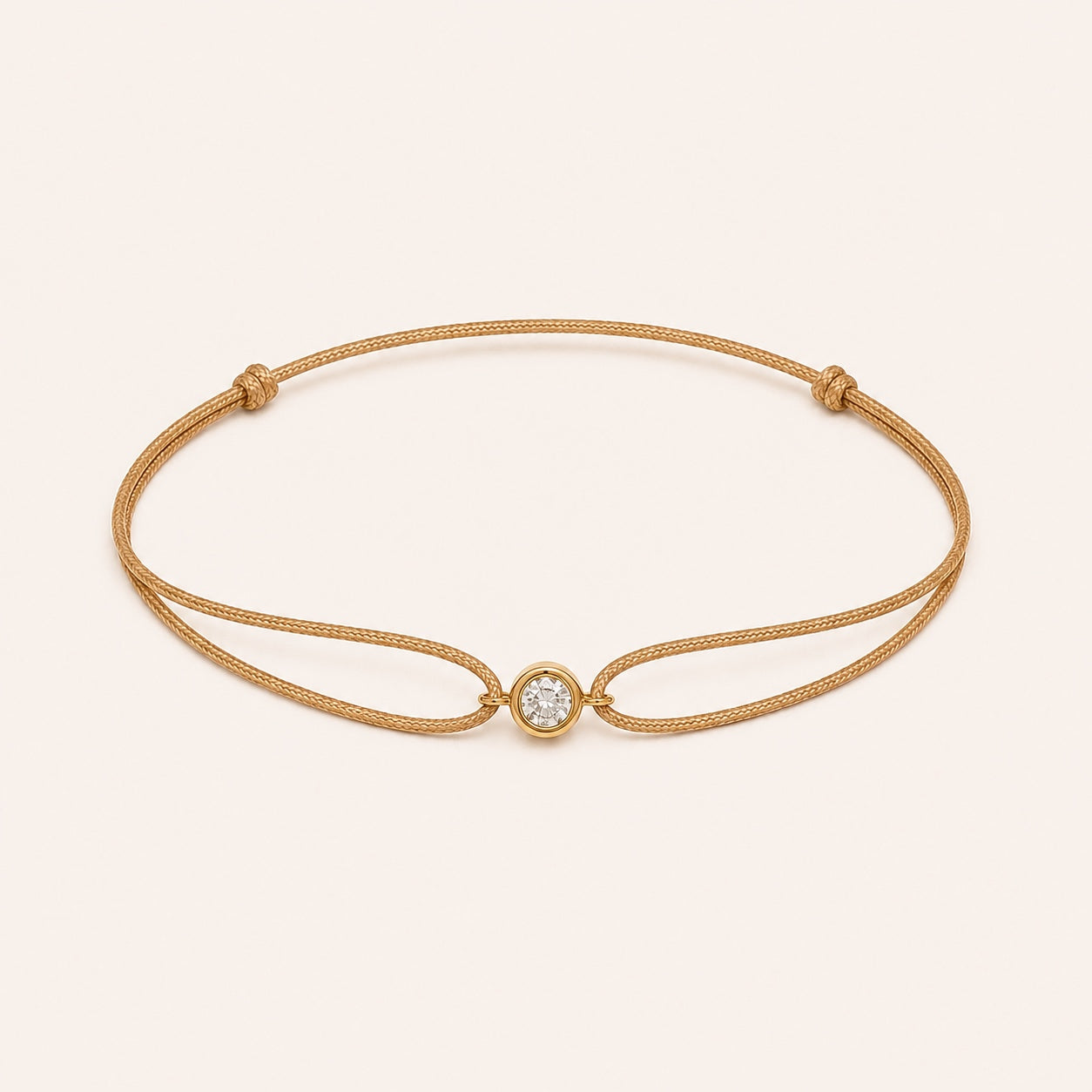 Weld Crystal Cord Friendship Bracelet
