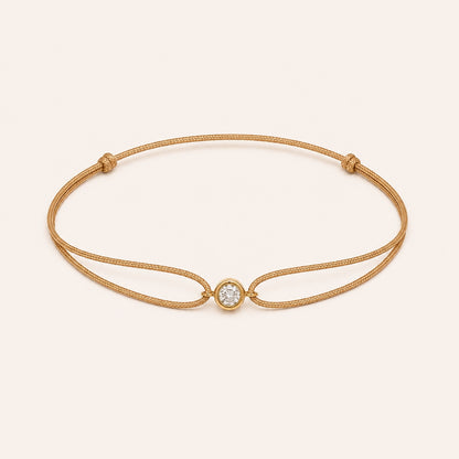 Weld Crystal Cord Friendship Bracelet